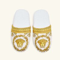 versace i love baroque slippers medium white