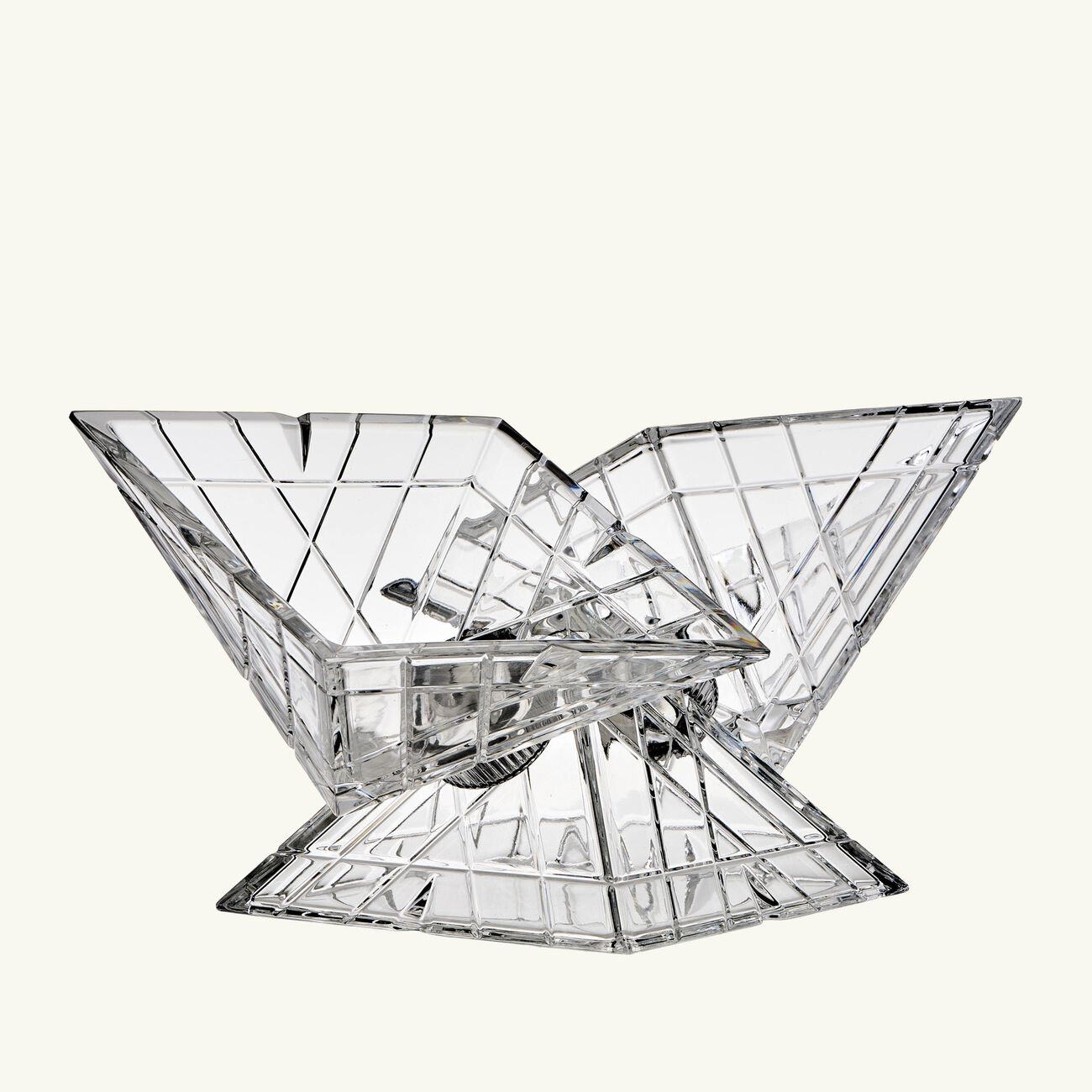 mario cioni c crystal pyramidion centerpiece clear