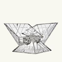 mario cioni c crystal pyramidion centerpiece clear