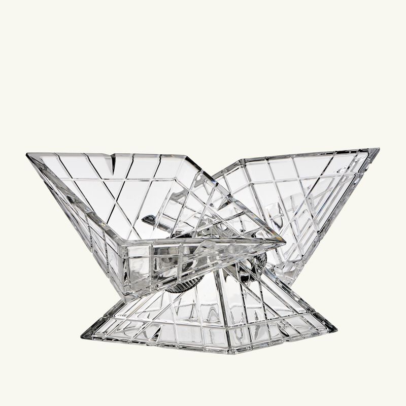 mario cioni c crystal pyramidion centerpiece clear