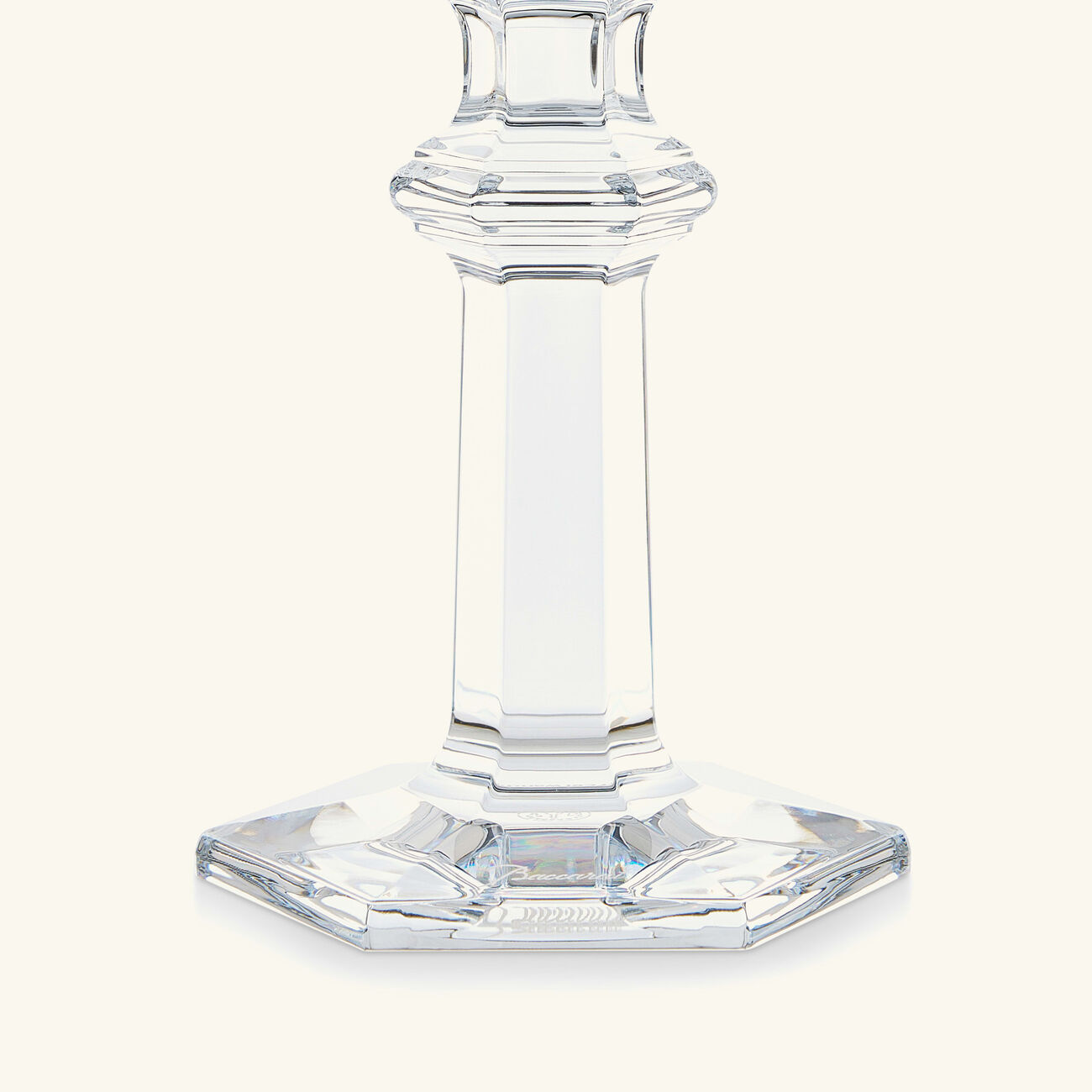baccarat harcourt tulipe plate clear