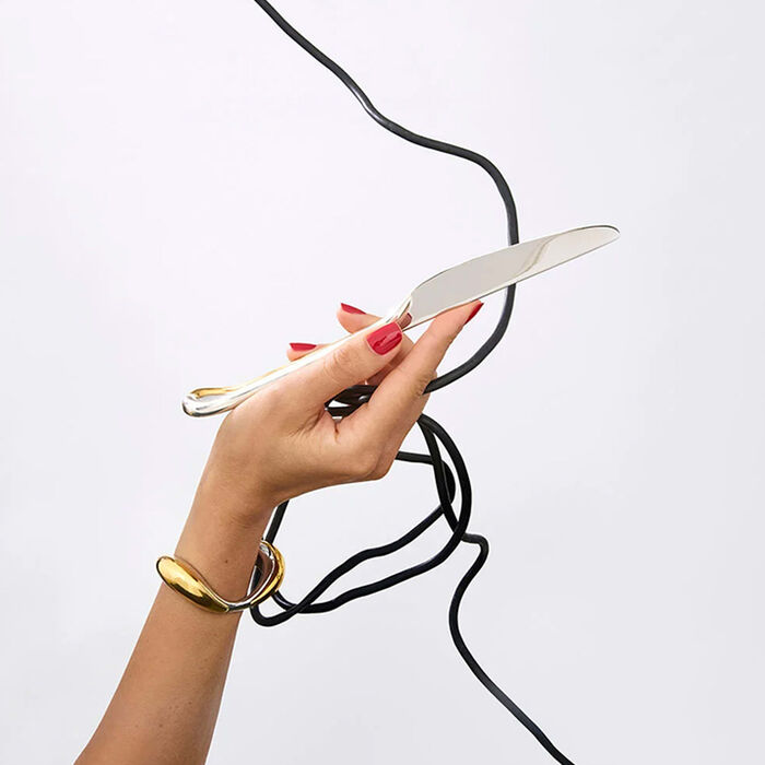 christofle carrousel dinner knife silver plated