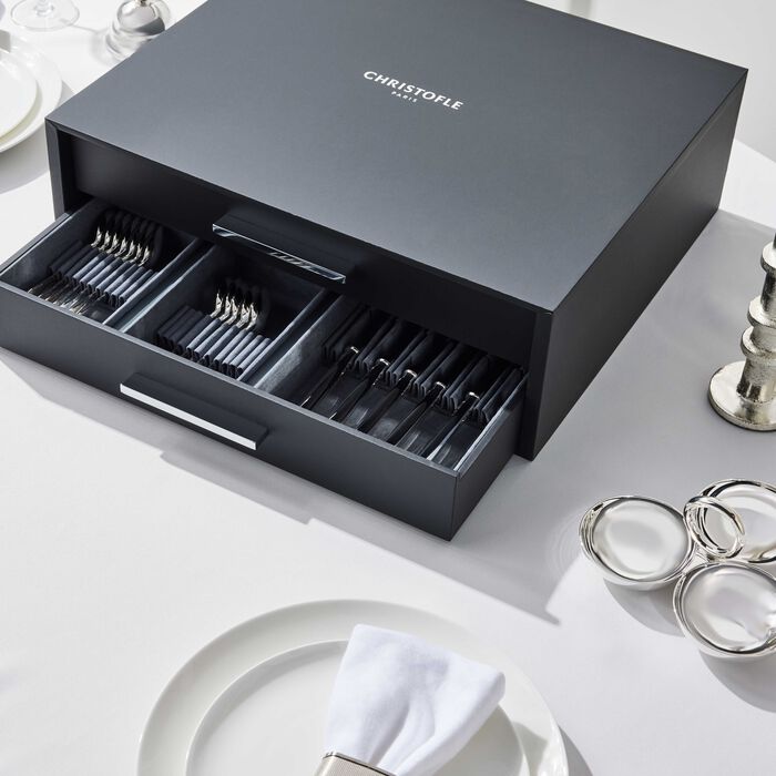 christofle albi albi flatware set 75 pieces silver plated