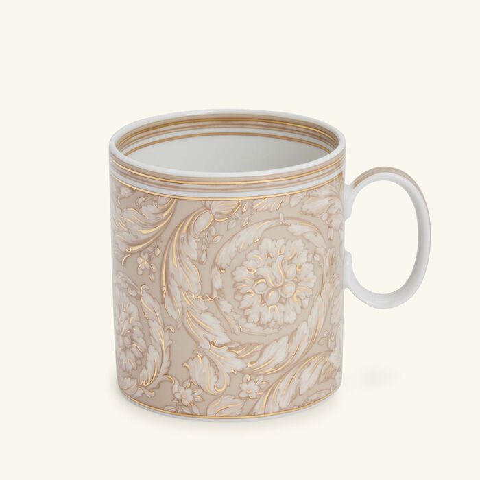 versace barocco beige coffee cup saucer