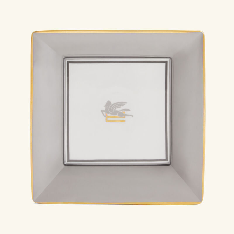etro pegaso trinket tray square small grey