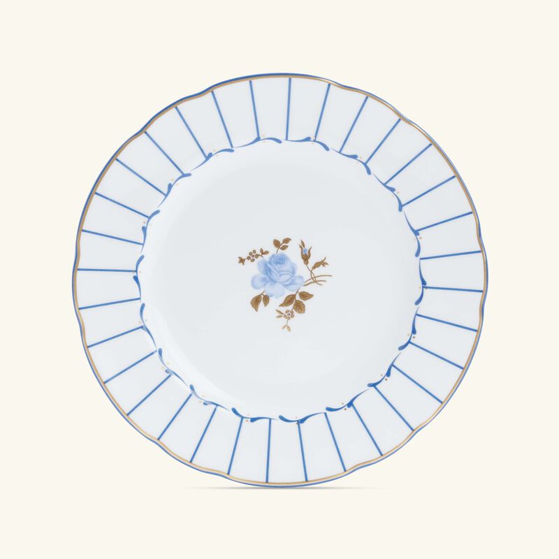 bernardaud brocante bread butter plate round blue 16cm