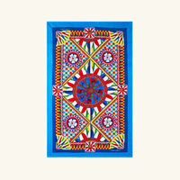 dolce gabbana casa carretto beach towel pattern