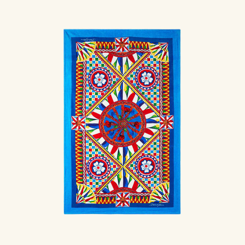 dolce gabbana casa carretto beach towel pattern