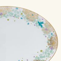bernardaud feerie michael cailloux oval platter pink 38cm