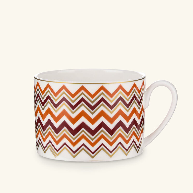 missoni home iconic tea cup   saucer multicolor