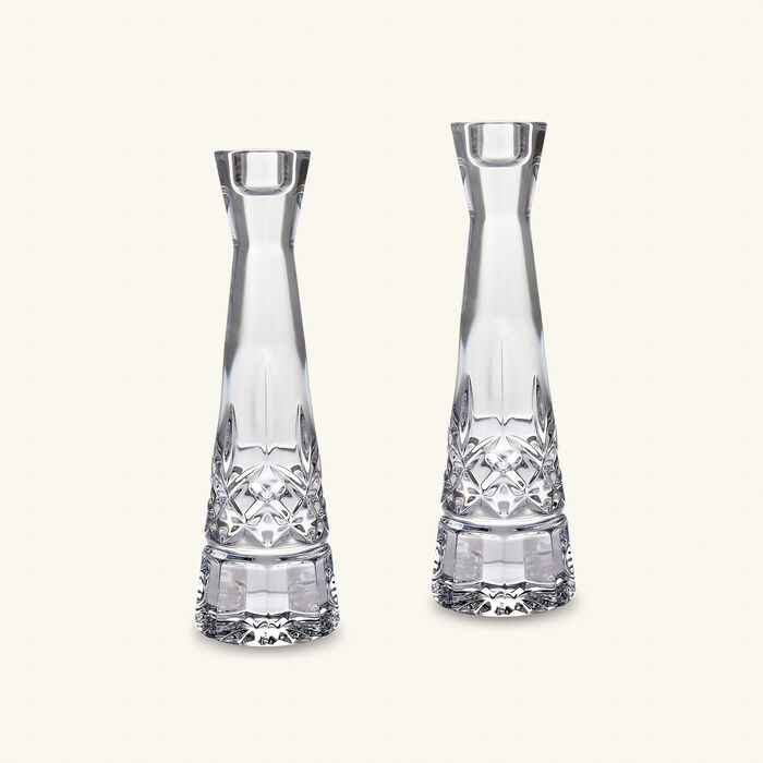 waterford lismore round candleholder clear