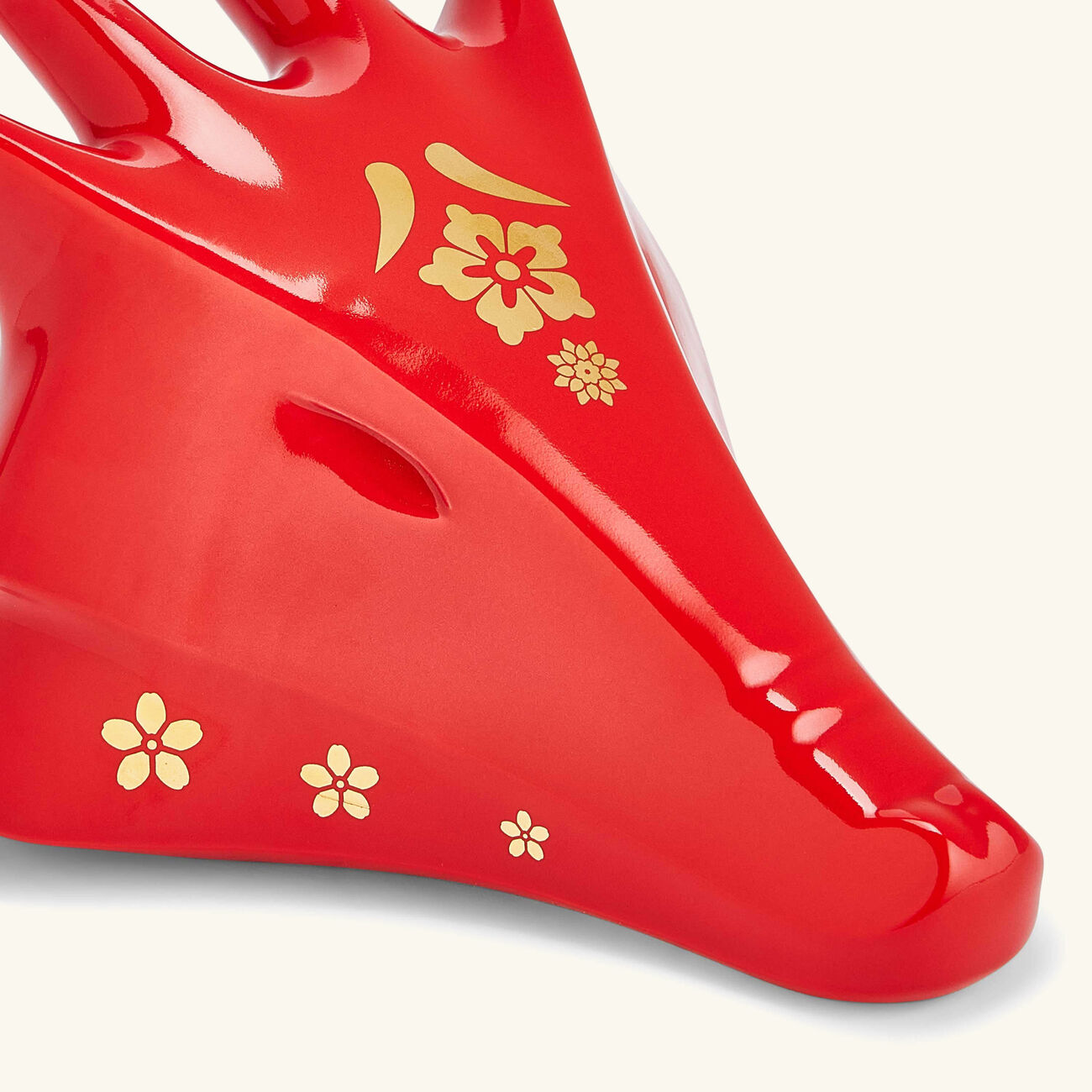 lladro the dragon sculpture small red