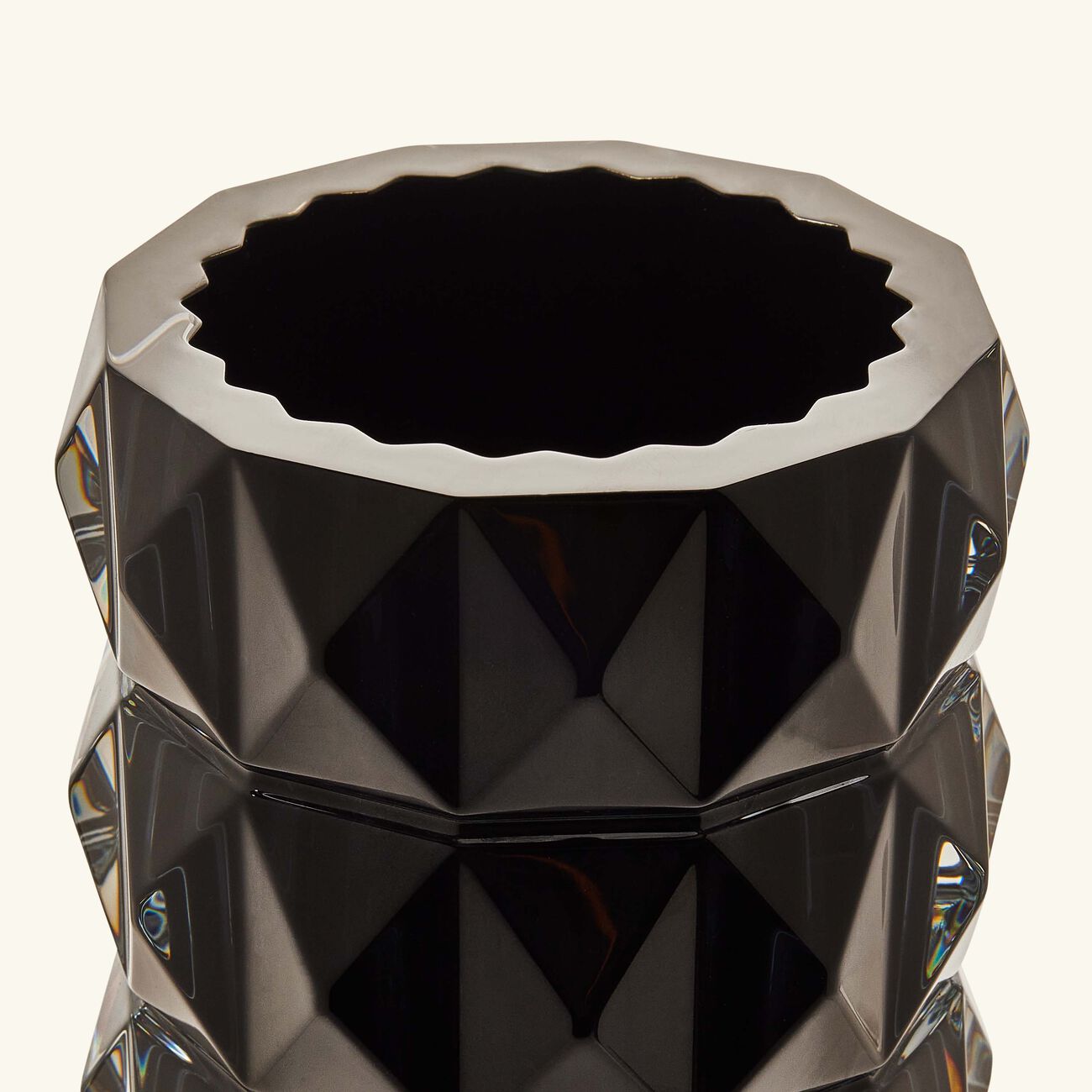 baccarat louxor vase small black