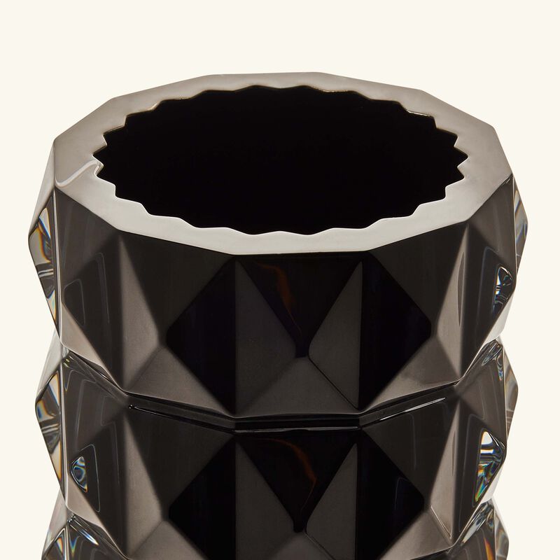 baccarat louxor vase small black