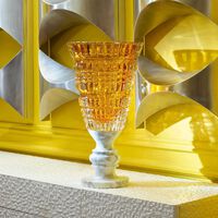 baccarat new antique vase extra large yellow