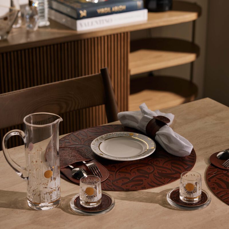 dimlaj nagham table acessories brown set of 6
