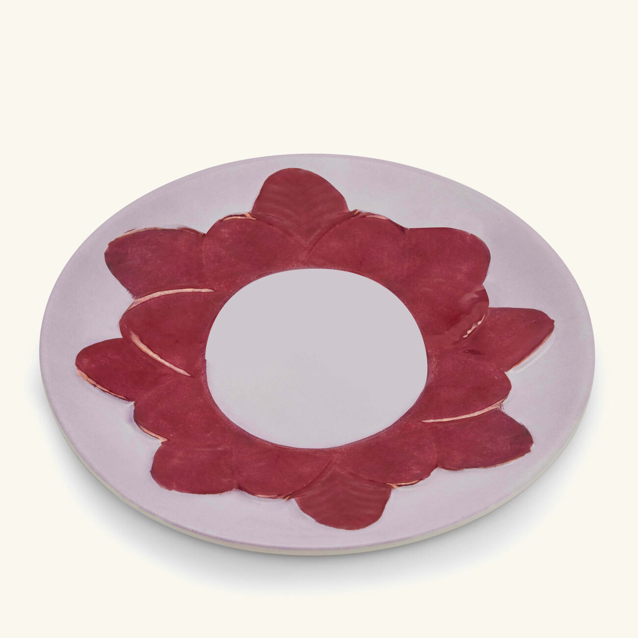 villari peacock tea cup saucer red