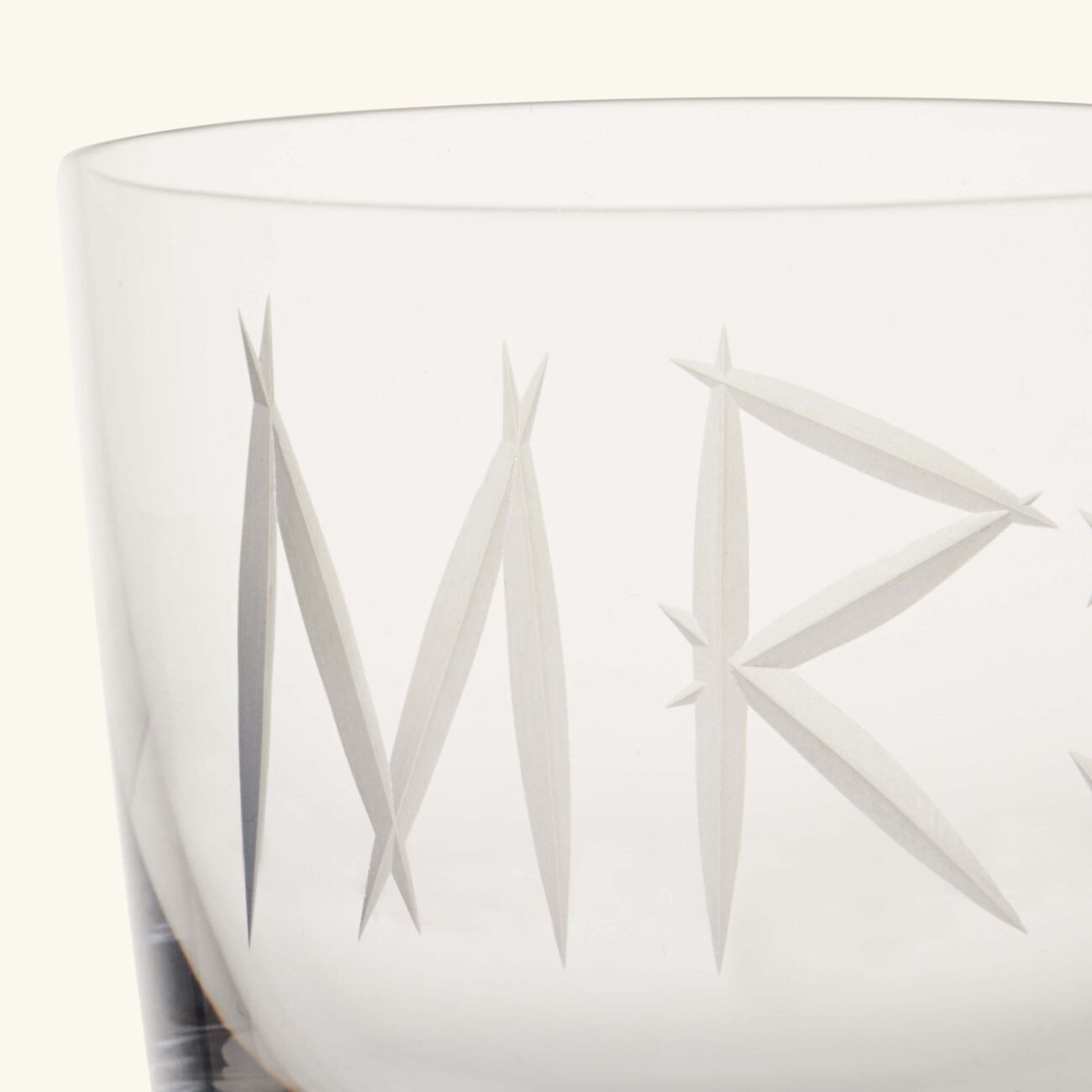 ruckl abc mrs drinking glass clear