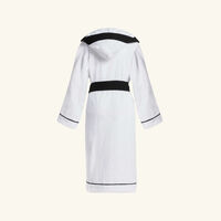 dolce gabbana casa dg logo bath robe large white