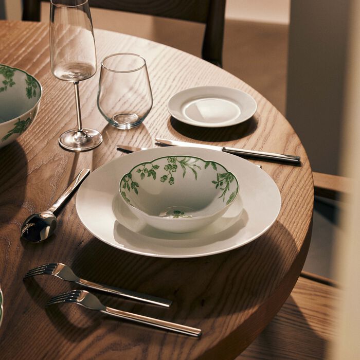 bernardaud albertine cereal bowl green 16cm
