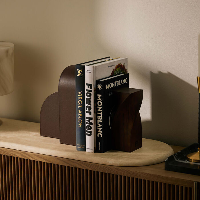 Twist Bookend Wood assouline twist bookend wood