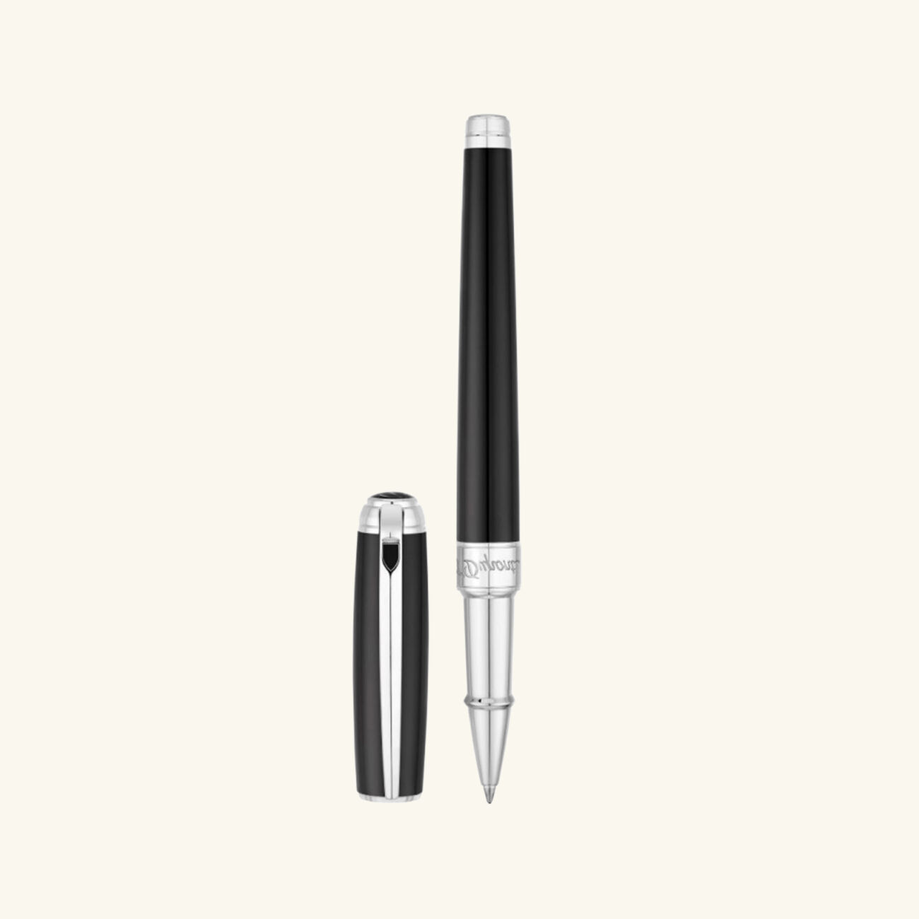 st dupont line d rollerball pen black