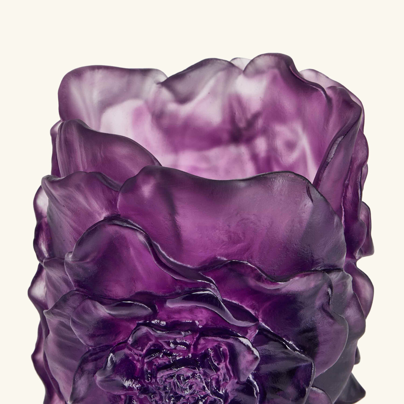 Camellia Vase Small Violet daum camellia vase small violet