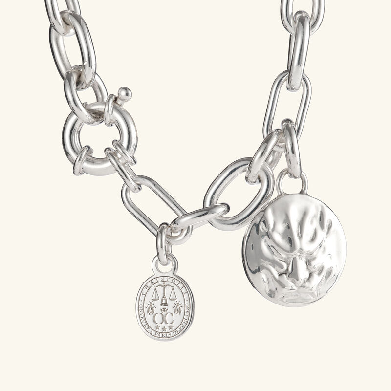 Chri-Chri Peau De Lion Medal Sterling Silver christofle chri chri peau de lion medal sterling silver