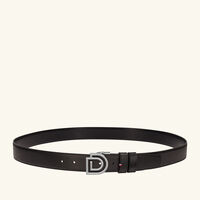 D Logo Reversible Belt Black st dupont d logo reversible belt black