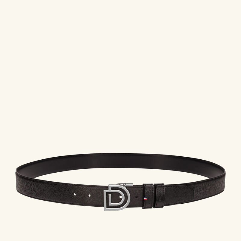 D Logo Reversible Belt Black st dupont d logo reversible belt black