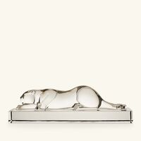 baccarat h ritage panther sculpture medium black
