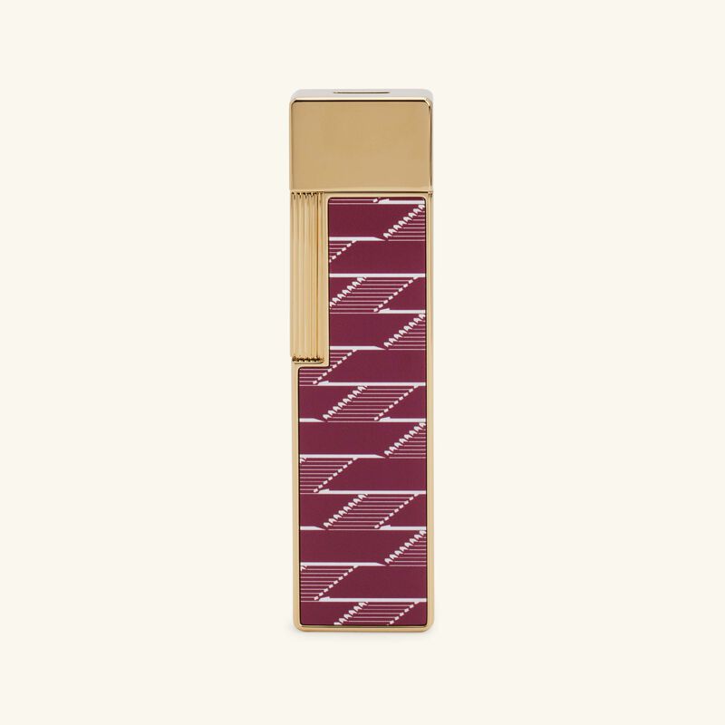 st dupont monogram 1872 lighter burgundy
