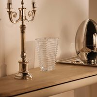 baccarat eye vase rectangular small clear