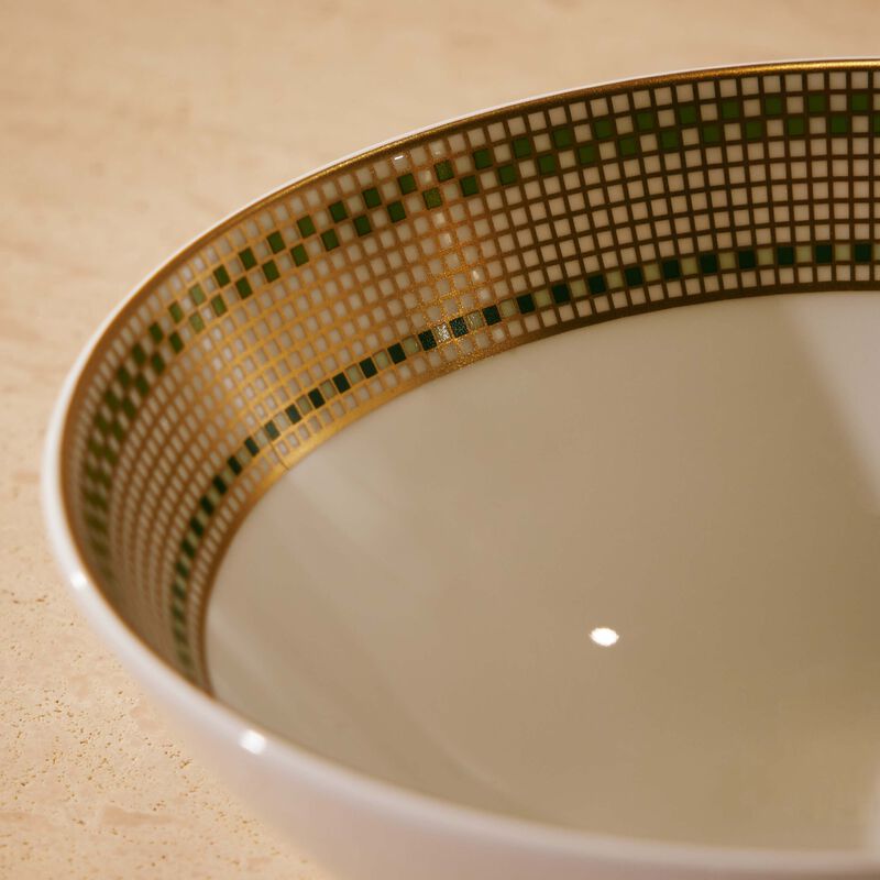 bernardaud augusta bowl round green 16cm