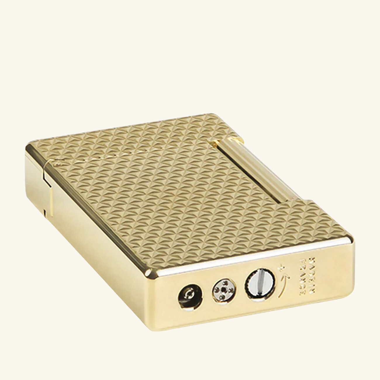 Initial Diamond Head Lighter Gold st dupont initial diamond head lighter gold