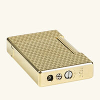 ولاعة إنيشال بنقشة الماسات باللون الذهبي اس تي دوبون ولاعة إنيشال بنقشة الماسات باللون الذهبي