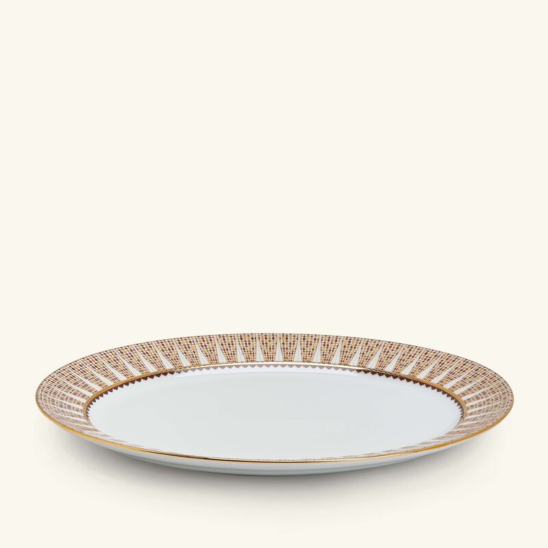 haviland cavalier royal serving platter oval gold 40cm