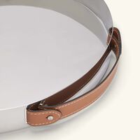 ralph lauren home wyatt serving tray round medium silver