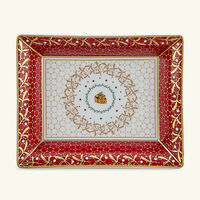 Noel Ashtray Rectangular Red bernardaud noel ashtray rectangular red