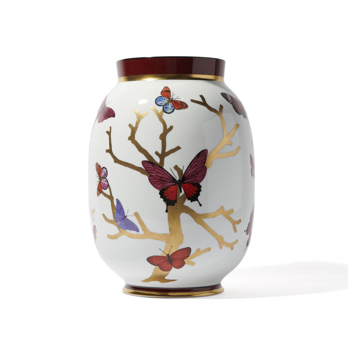 bernardaud exclusive aux papillons vase