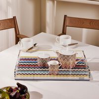 missoni home riverbero tray rectangluar large multicolor