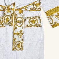 versace i love baroque bath robe white