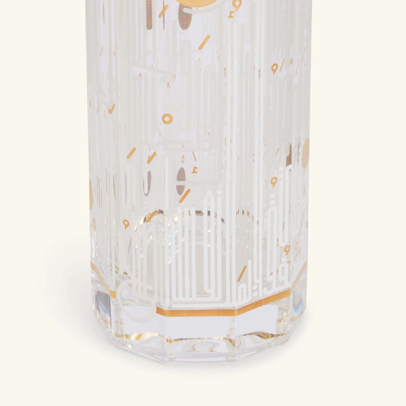 دملاج طقم حياة المؤلف من 3 قطع باللون الذهبي   كوب وحامل شموع وقاعدة الأكواب