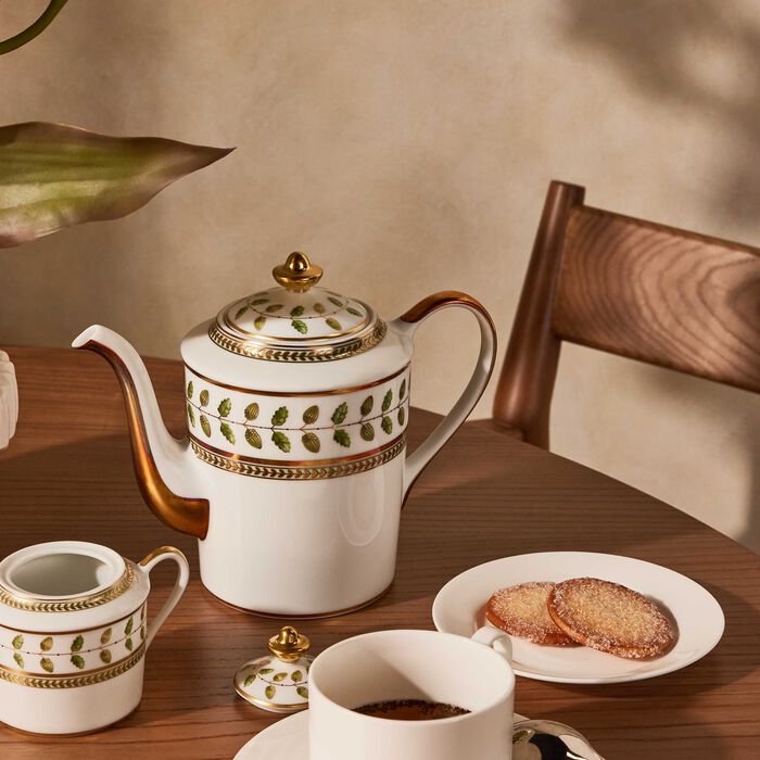 bernardaud constance coffee pot green