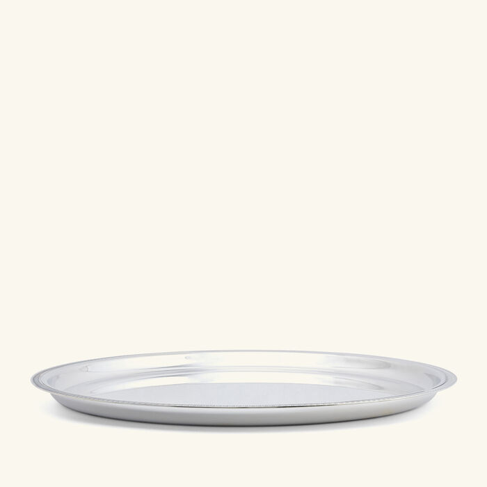 صينية الضيافة مالميزون دائرية كبيرة مطلية بالفضة كريستوفل صينية الضيافة مالميزون دائرية كبيرة مطلية بالفضة