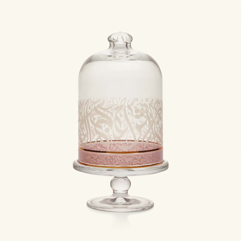 دملاج قاعدة الكيك الشفافة نغم مع غطاء   12 سم