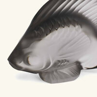 lalique fish figurine mini grey