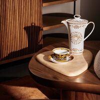 فيرساتشي فنجان الشاي آي لاف باروك مع صحنه أسود