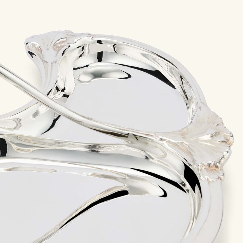 كريستوفل وعاء المكسرات غاليا كارنايشن سيرفر باللون الفضي