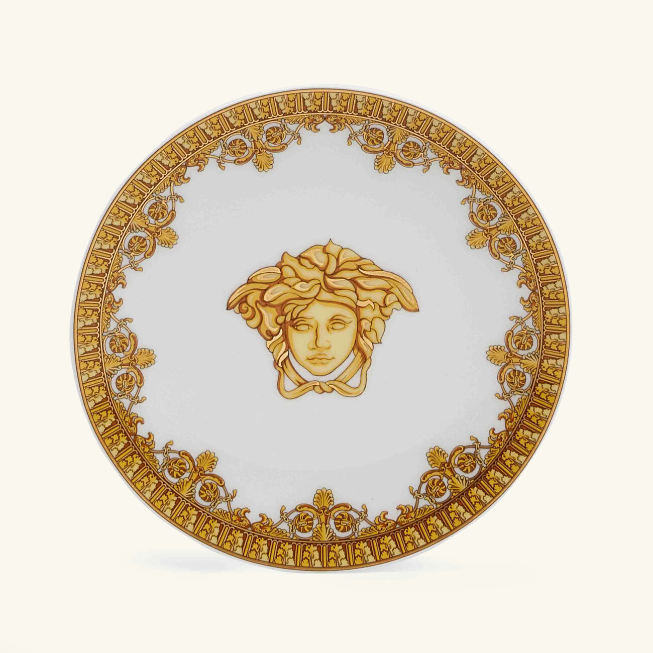 versace i love baroque plate round white 10cm